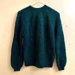 Sezane Emerald Green Sweater XS